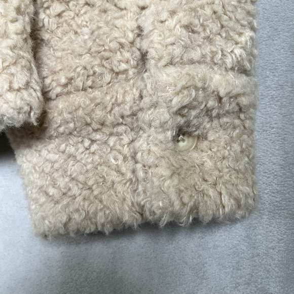 Faherty Timber Ridge High Pile Fleece Jacket in Snowfall Women Size Large-EUC - Picture 9 of 12